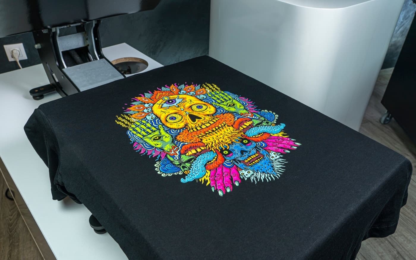 Full-color DTG printed t-shirt by Printology