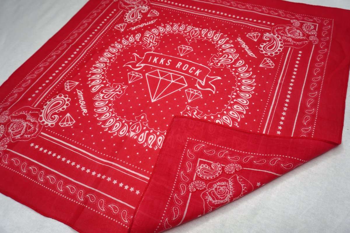 Custom double-sided bandana printed crisply on both sides by Printology